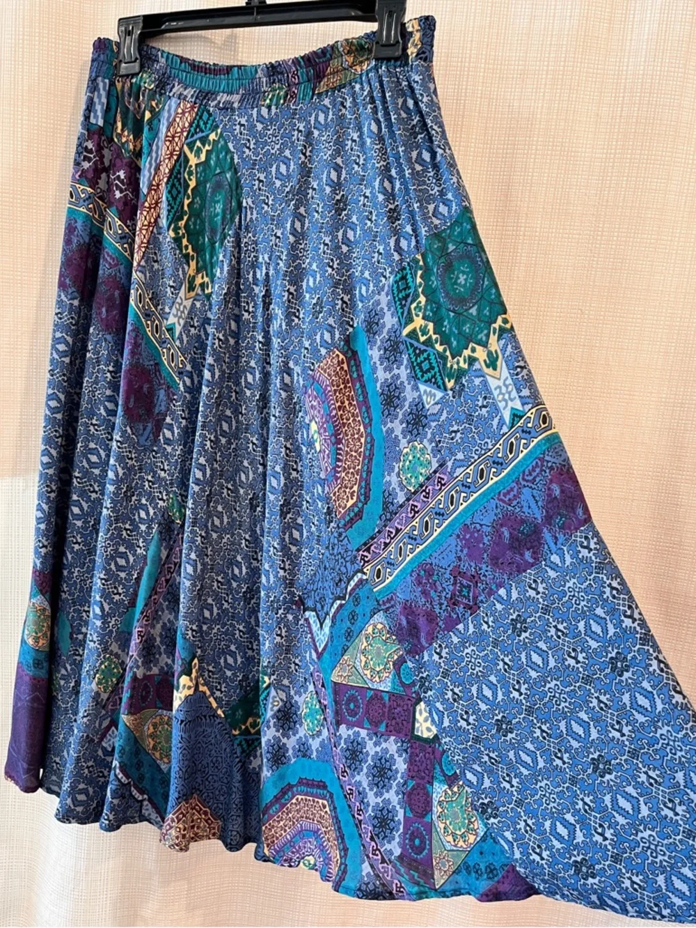 Vintage Patchwork Whimsigoth Carol Little Skirt Witchy Boho Festival - Picture 4 of 13